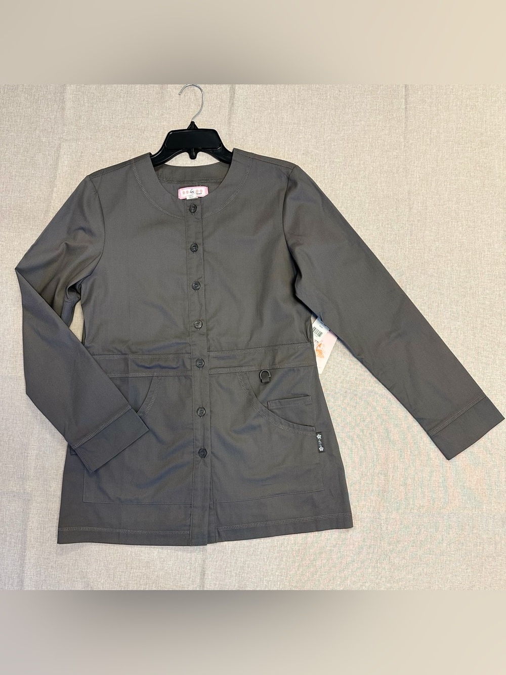 NWT Koi by Kathy Peterson long-sleeve scrub jacket size S
